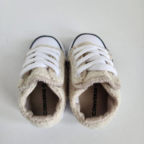 Converse Chuck Taylor All Star Cribster Easy- On Sherpa Size 1 Baby Mid Shoe - Picture 8 of 10